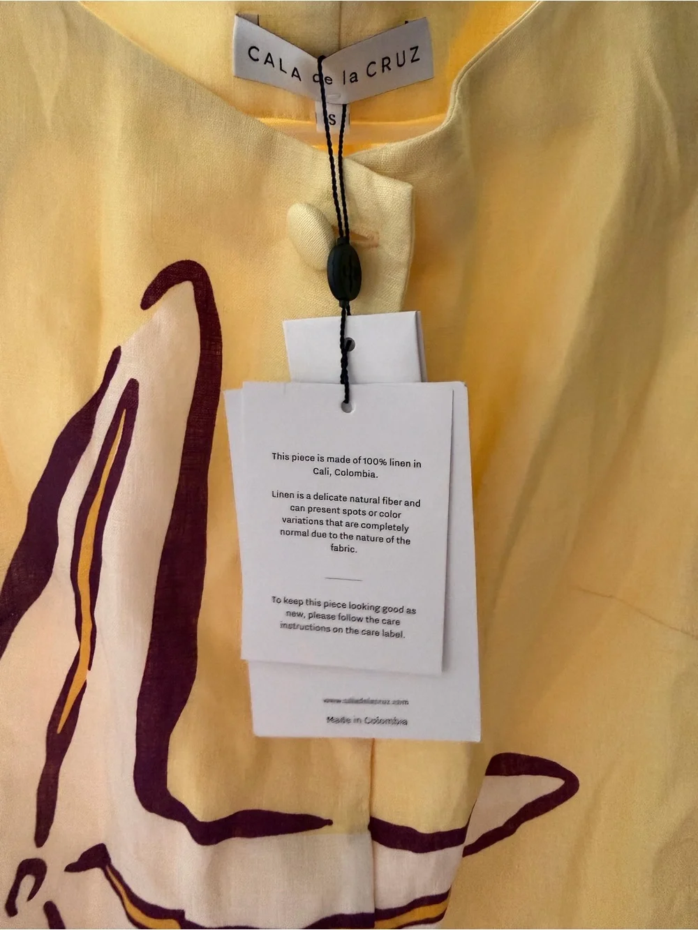 Chalayan Yellow Seashell Print Sleeveless Shift Dress